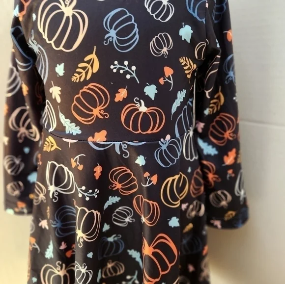 Curtsy & Bows New Halloween Pumpkin Patch Long Sleeve Dress, Various sizes - Picture 4 of 5